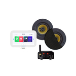 Aquasound N-Joy Connect n-joy connect badkamerradio - controller (ipx7) - wand lader - samba speakerset wit - bluetooth versterker / 50 watt / 230v/12v EMN50-SW