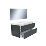 SaniGoods Alvares badmeubel 120cm 2 lades zonder waskom eiken charcoal