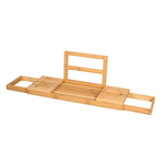 Budu Badplank Bamboe - Badplank hout - Badplank voor in bad - Verstelbaar / Uitschuifbaar - Badrekje - Bamboe badrek
