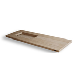 Luxe bamboe badplank uitschuifbaar/verstelbaar 70-105 x 22 x 4 cm - Badplanken