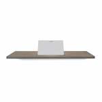 Badplank Gliss Shelf Recht 100 cm Massief Eikenhout Wit Olie