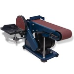 vidaXL Spil- en bandschuurmachine oscillerend 450 W blauw