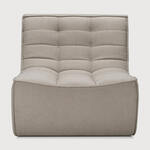 Ethnicraft Modulaire Bank 'N701' Eco, 1-zits, kleur Ecru