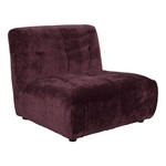 Dutchbone 1-zits Bank 'Giada' Modulair, Velvet, kleur Plum