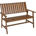 SenS-Line 2-zits Houten tuinbank Bordeaux 125 cm - grijs