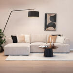 Sohome 2,5-zits Loungebank 'Richard' Links, Chenille, kleur Zand