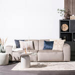 Miami 4-zits metalen schommel tuinbank wit-blauw