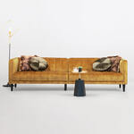 Sohome 5-zits Bank 'Alison' Velvet, kleur antraciet