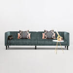 Sohome 5-zits Bank 'Alison' Velvet, kleur hunter