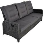 Teak 124 cm Loungebank inclusief kussens - 2 persoons