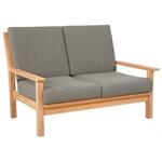 Prato Forte wicker Loungebank antraciet - 3 persoons