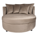 Loveseat Fayen Velvet Sand - 5 Kussen