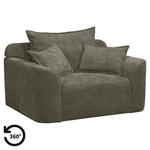 Leen Bakker - Loveseat Elsa - Eden - Mokka - Stof - Bruin - 99x128x84 Cm