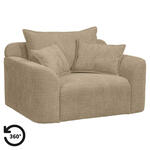 Leen Bakker - Loveseat Elsa - Anthology - Stof - Taupe - 99x128x84 Cm
