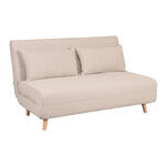 Nohr Slaapbank Rhesa Rib - Beige - Velvet