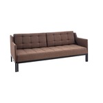 HOMCOM slaapbank, 5-voudig verstelbaar, stijlvol design, stevig stalen frame, inclusief kussen, 180 x 80 x 10 cm, zwart | Aosom.nl