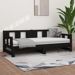 Slaapbank uitschuifbaar massief grenenhout 2x(90x190) cm