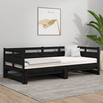 Slaapbank uitschuifbaar massief grenenhout 2x(90x190) cm