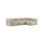 Soft Sofa Indoor - 4 Seater Corner Sofa - Beige - SACKit