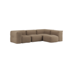 Soft Sofa Indoor - 4 Seater Corner Sofa - Brun - SACKit