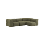 Soft Sofa Indoor - 4 Seater Corner Sofa - Olive - SACKit
