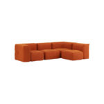 Soft Sofa Indoor - 4 Seater Corner Sofa - Oransje - SACKit