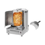 Kebabgrill op gas - voor 40 kg vlees - 3 branders - 12 kW - Royal Catering