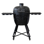 Grillchef Houtskoolbbq wagon silver