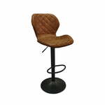 RoomForTheNew Barkruk G6- Barkruk - Barkruk - bar kruk - hoge stoel - barkrukken met rugleuning - Barkruk zwart - barkruk industrieel - Stoel - Stoel met rugleuning - Zwarte stoel - Kruk - Kruk zwart - Zwarte barkruk