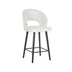 Richmond Draaibare Barstoel Nikki Chenille - Beige (zithoogte 61-86cm)