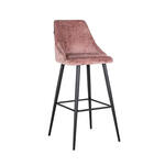 Richmond Barstoel Brooke Chenille - Wit (zithoogte 78cm)
