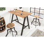 Massieve bartafel CASTLE 120cm natuurlijk wild eiken bartafel industrieel design - 39722