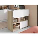 Bartafel LUNCHA eik/wit