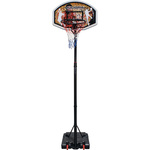 Avento basketbalstandaard 140 213 cm PE zwart/wit/rood