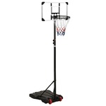 Basketbalstandaard 216-250 cm polyethyleen zwart