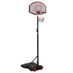 vidaXL Basketbalstandaard 216-250 cm polyetheen wit