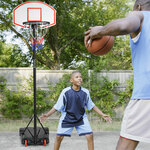vidaXL Basketbalstandaard 282-352 cm polyethyleen wit