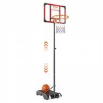 vidaXL Basketbalstandaard 216-250 cm polyetheen wit