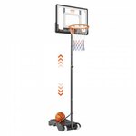 vidaXL Basketbalstandaard 258-363 cm polyetheen wit
