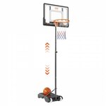 vidaXL Basketbalstandaard 282-352 cm polyethyleen wit