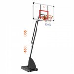 vidaXL Basketbalstandaard 280-350 cm polycarbonaat transparant