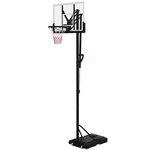 vidaXL Basketbalstandaard 216-250 cm polyetheen wit
