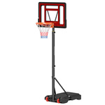 vidaXL Basketbalstandaard 256-361 cm polycarbonaat transparant