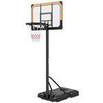 Avento basketbalstandaard 140-213 cm PE zwart/wit/rood