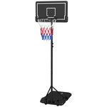 vidaXL Basketbalstandaard 237-307 cm polyetheen wit