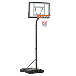 Avento basketbalstandaard 140-213 cm PE zwart/wit/rood
