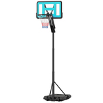 Avento basketbalstandaard 200-305 cm PE zwart/wit/rood