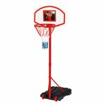 Avento basketbalstandaard 200-305 cm PE zwart/wit/rood