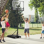 Basketbalbord 71x45x2,5 cm polycarbonaat transparant