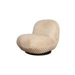 PTMD Carice Beige fauteuil infinity 2 beige gold base